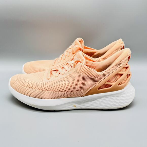 Kizik Shoes Women 10 Peach Athens Hands Free Slip On Sneaker Rabbit Foam Comfort - Picture 5 of 12